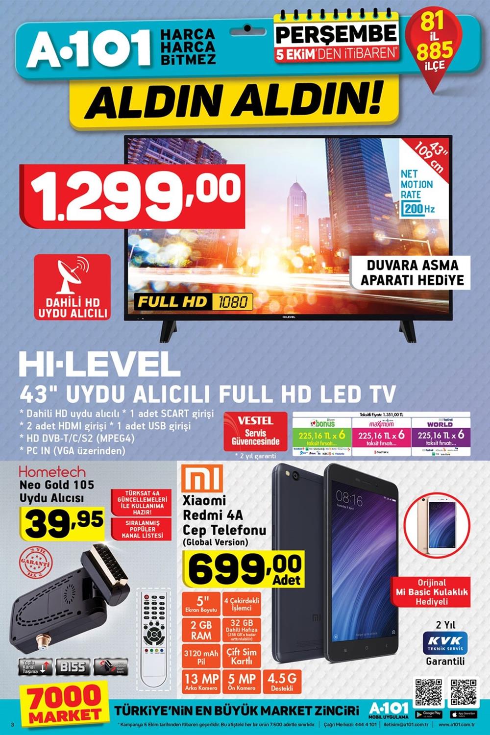 A101 5 Ekim Kataloğu A101 5 Ekim Kataloğu