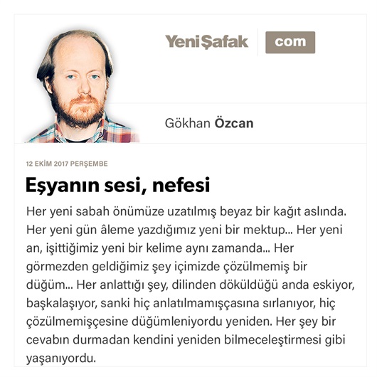 Eşyanın sesi, nefesi