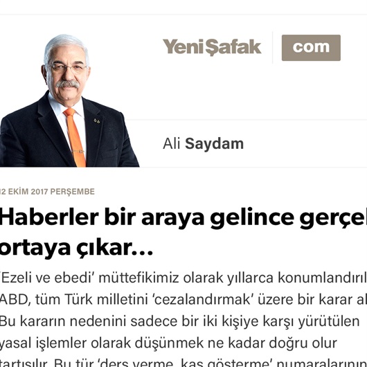 Haberler bir araya gelince gerçek ortaya çıkar…
