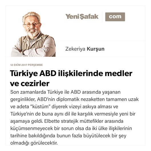 Türkiye ABD ilişkilerinde medler ve cezirler