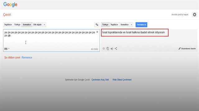 Google böyle İsrail propagandası yapıyor