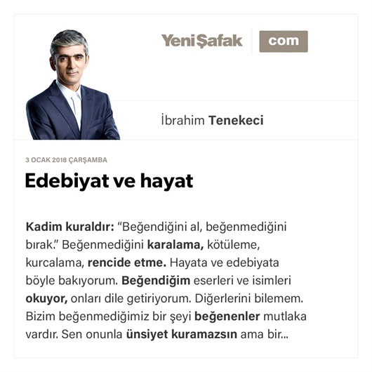 Edebiyat ve hayat
