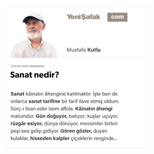 Sanat nedir?