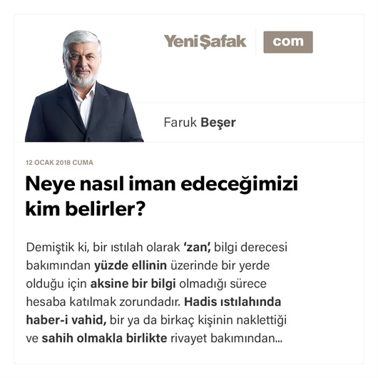 Neye nasıl iman edeceğimizi kim belirler?
