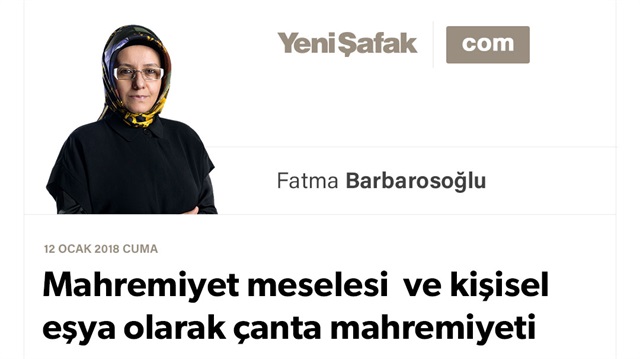 Mahremiyet meselesi ve kişisel eşya olarak çanta mahremiyeti