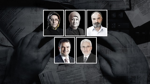 Fatma Barbarosoğlu, Özlem Albayrak, Hayrettin Karaman, Kemal Öztürk ve Hasan Öztürk.