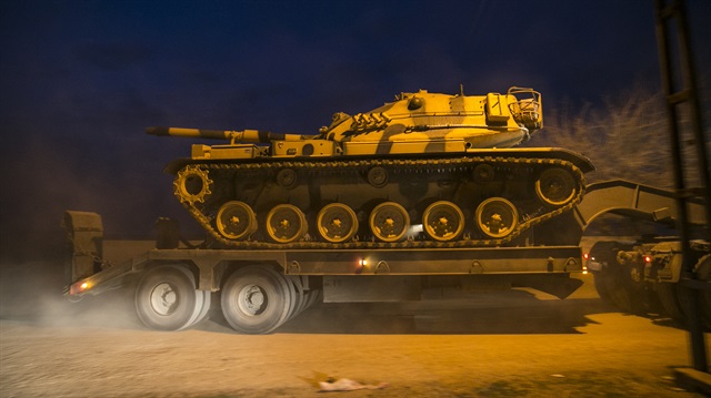 Suriye sınırına tank sevkıyatı
