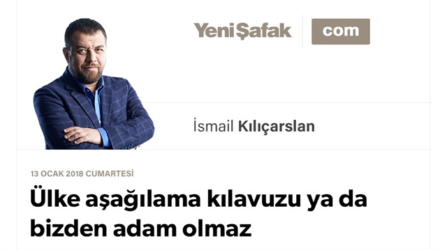 Ülke aşağılama kılavuzu ya da bizden adam olmaz