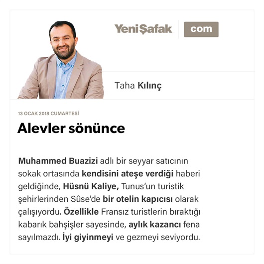 Alevler sönünce
