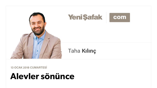Alevler sönünce