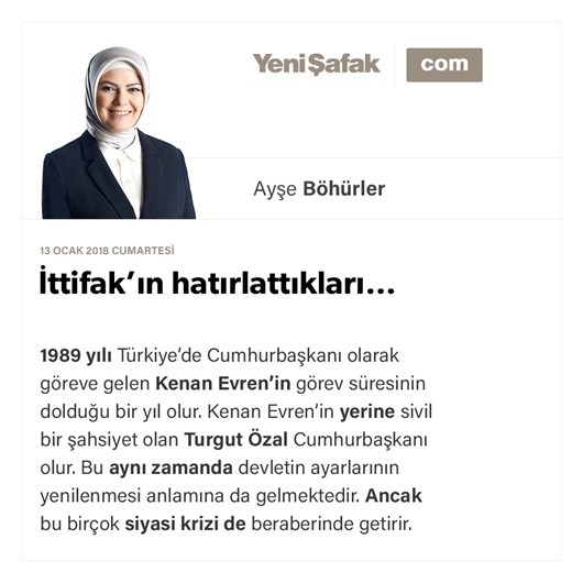 İttifak’ın hatırlattıkları…