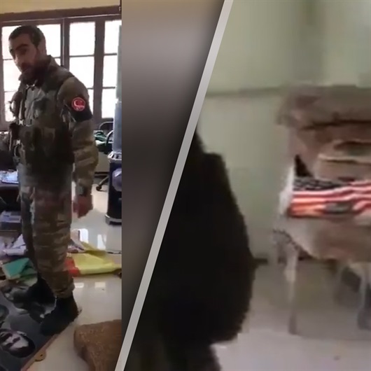 Erdoğan'ın indirin dediği ‘ABD bayrağı’ Afrin’de böyle bulundu!