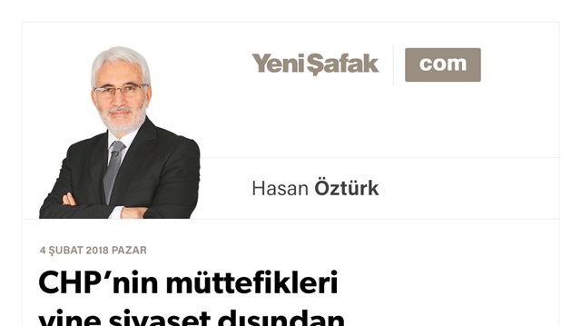 CHP’nin müttefikleri yine siyaset dışından