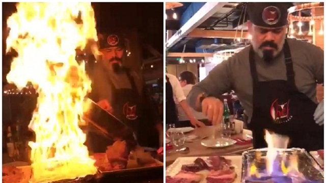 Nusret'e özenen Erdal Şef restoranı yakıyordu!