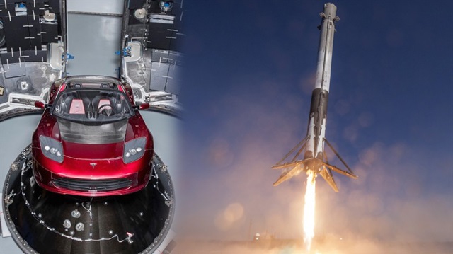 Yüzyılın olayı! Elon Musk Teslasını Marsa fırlattı
