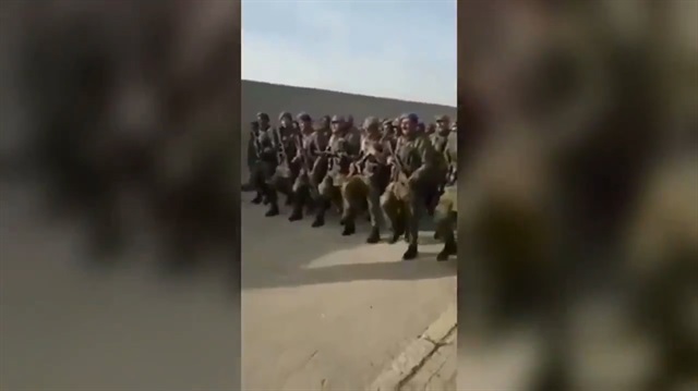 ÖSO askerleri ortalığı bu sloganla inletti