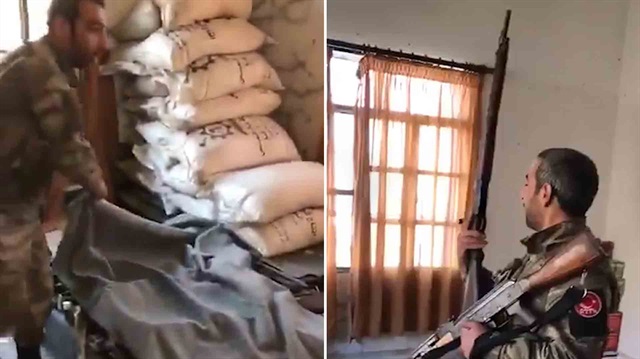 PYD/YPG'nin silah deposu olarak kullandığı eve girildi!