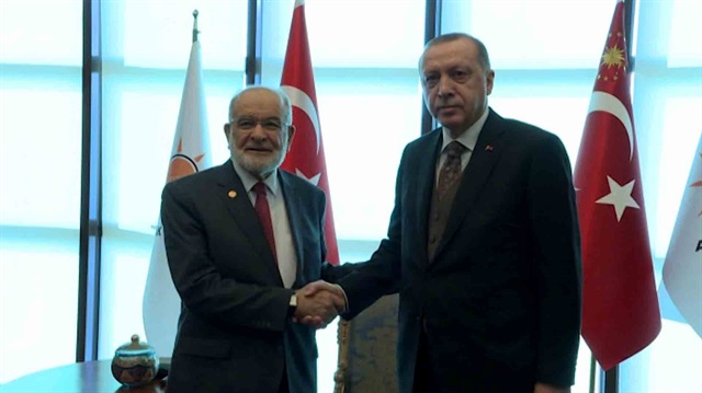 Cumhurbaşkanı Erdoğan, Saadet Partisi Genel Başkanını kabul etti