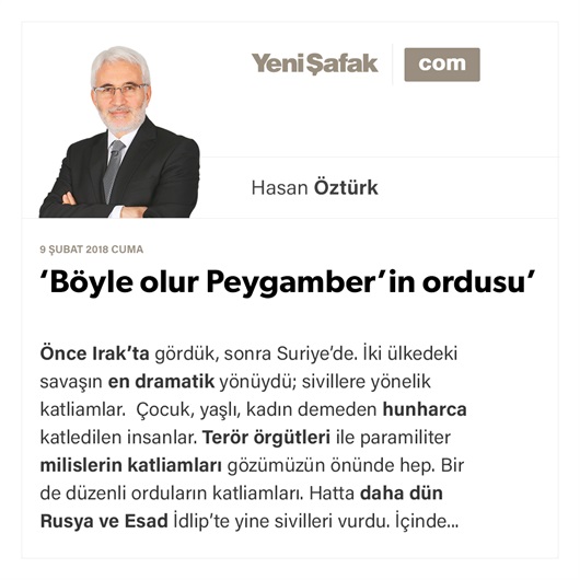 ‘Böyle olur Peygamber’in ordusu’