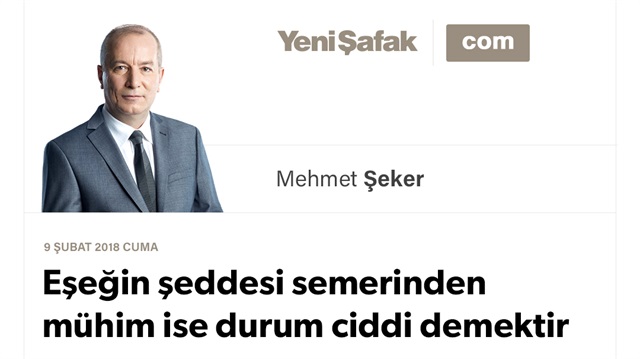 Eşeğin şeddesi semerinden mühim ise durum ciddi demektir