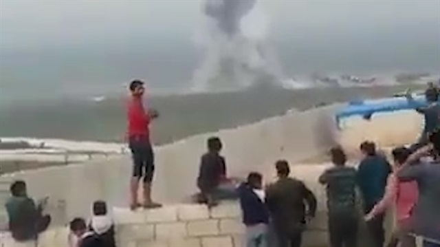 PYD/YPG hedefleri vurulurken halkın sevinci kameralara böyle yansıdı