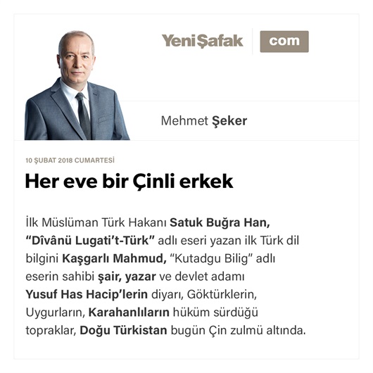 Her eve bir Çinli erkek