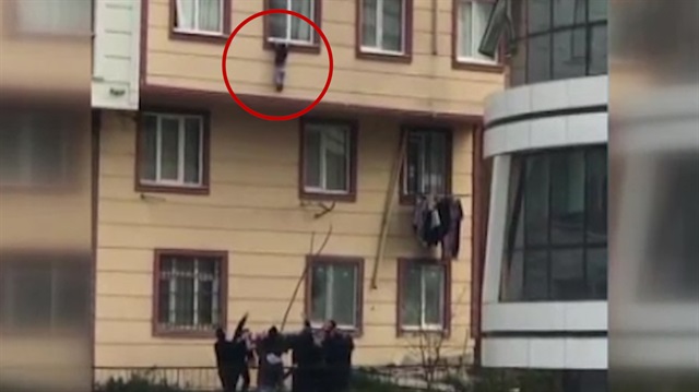 Yürekleri ağza getiren o anlar kamerada