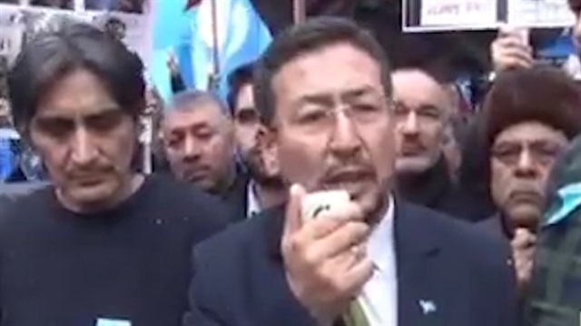 Doğu Türkistanlılar başkent'te Çin'i protesto etti