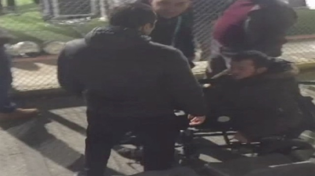 Maç izlemeye gelen engelli vatandaşa özel güvenlikten tokat