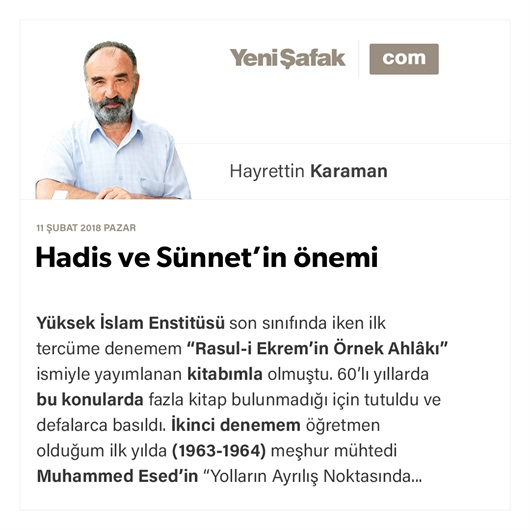 Hadis ve Sünnet’in önemi