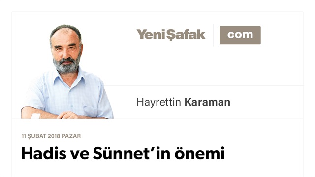 Hadis ve Sünnet’in önemi
