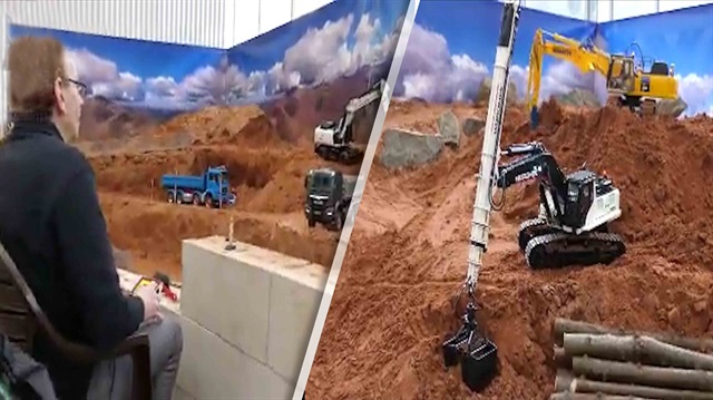 Uzaktan kumandalı iş makineleriyle şantiyede müteahhitçilik