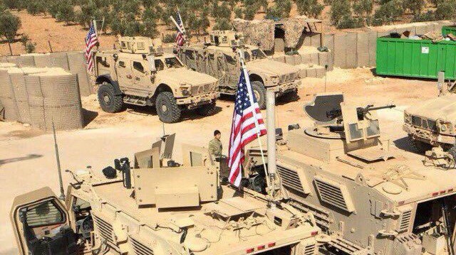 PKK işgalindeki Halep'e bağlı Münbiç ilçesine Pentagon tarafından zırhlı birlik ve asker takviyesi yapıldı