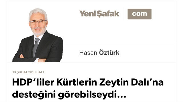 HDP’liler Kürtlerin Zeytin Dalı’na desteğini görebilseydi…
