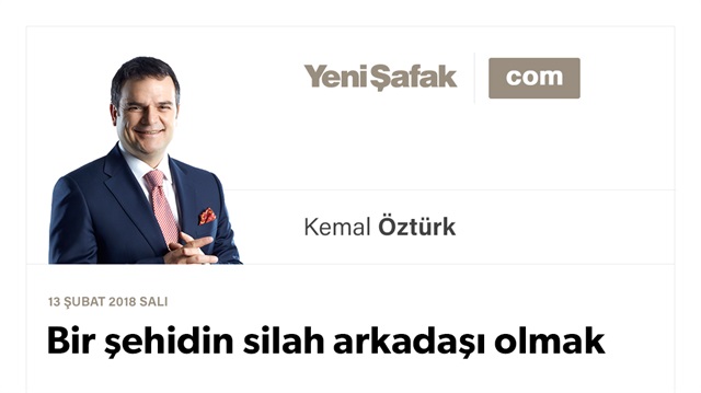 Bir şehidin silah arkadaşı olmak