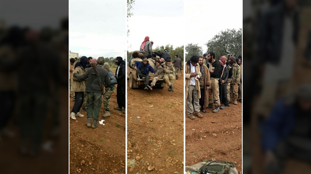 Suriye'nin İdlib-Hama hattında 340 DEAŞ'lı terörist teslim oldu. (Fotoğraf: Yeni Şafak)