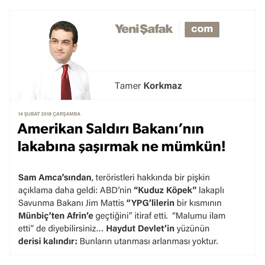 Amerikan Saldırı Bakanı’nın lakabına şaşırmak ne mümkün!