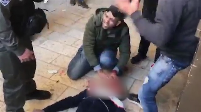 Mescid-i Aksa kapısında insanlık dışı görüntüler