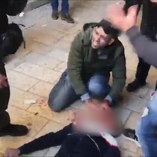 Mescid-i Aksa kapısında insanlık dışı görüntüler