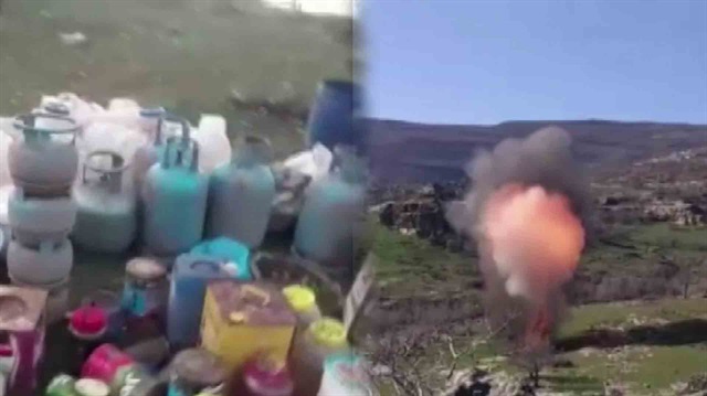 Diyarbakır'da teröristlerin inleri böyle imha edildi