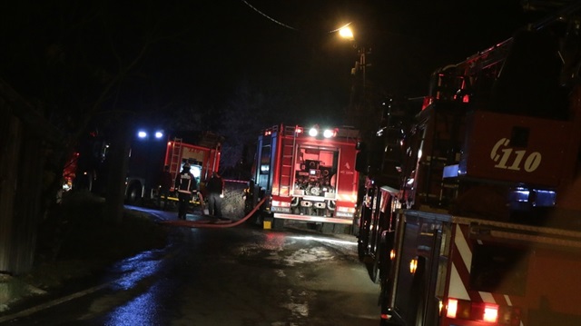 Osmaniye'deki yangına itfaiyeler müdahale etti