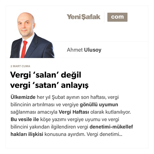 Vergi ‘salan’ değil vergi ‘satan’ anlayış