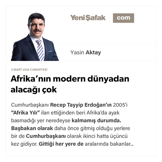 Afrika’nın modern dünyadan alacağı çok
