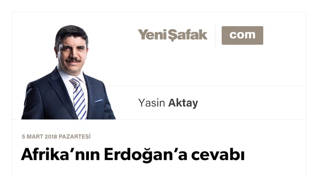 Afrika’nın Erdoğan’a cevabı