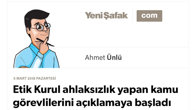 Etik Kurul ahlaksızlık yapan kamu görevlilerini açıklamaya başladı