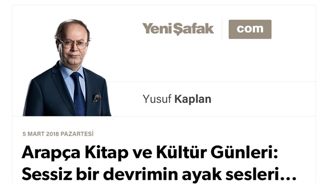 Arapça Kitap ve Kültür Günleri: Sessiz bir devrimin ayak sesleri...