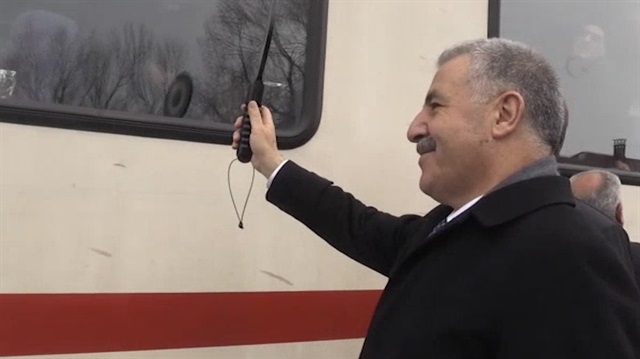 Ulaştırma Bakanı Arslan, Doğu Ekspres klibinde rol aldı