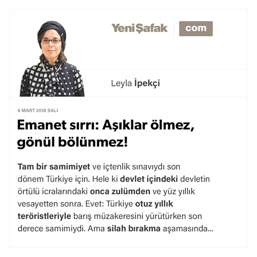 Emanet sırrı: Aşıklar ölmez, gönül bölünmez!
