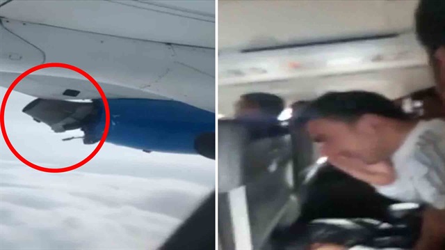 Motoru kopma noktasına gelen uçaktaki yolcular dehşeti yaşadı
