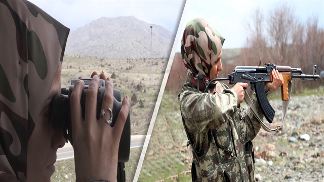 Kadın korucu, vatan aşkıyla PKK'ya karşı mücadele veriyor